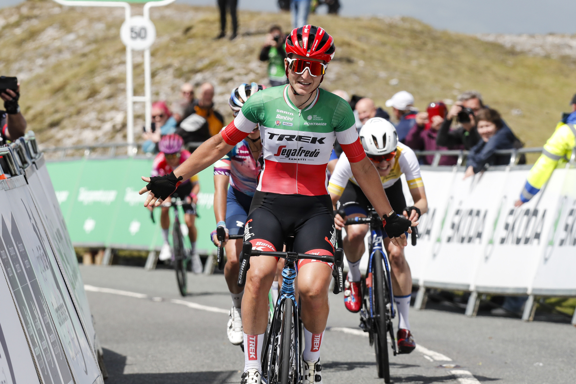 Elisa Longo Borghini wins first summit finish of Women’s Tour
